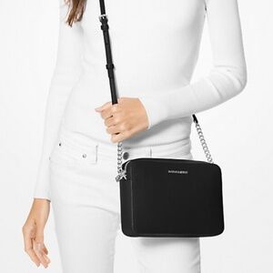 Brand new Jet Set Large Saffiano Leather Crossbody Bag